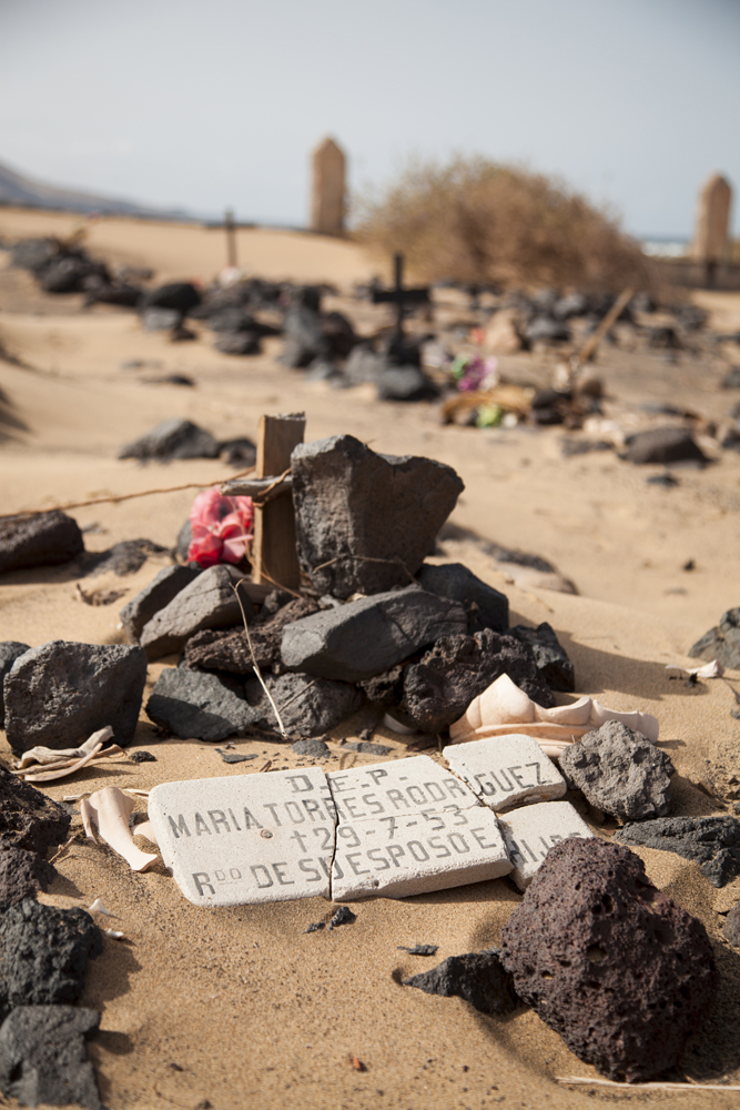 Cemetery at Playa de Cofete. Fuerteventura, Canary Islands, Spain, December 2024